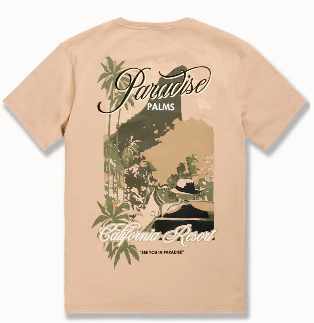 Jordan Craig x See You In Paradise Graphic Paradise Palms T-Shirt (Hunter Camo)