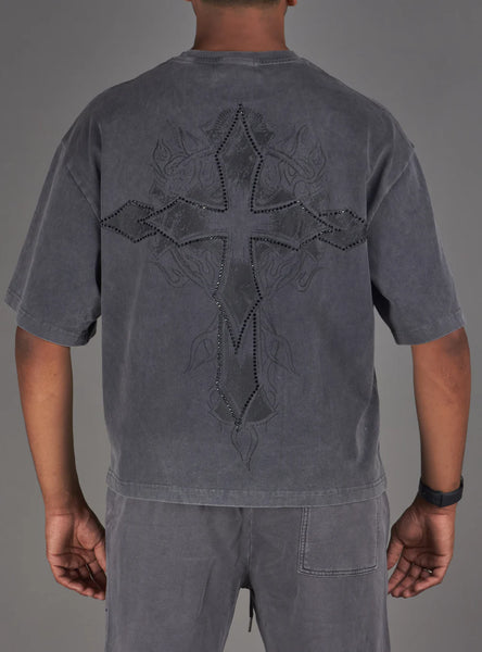 NME Grey Washed Saint Tee