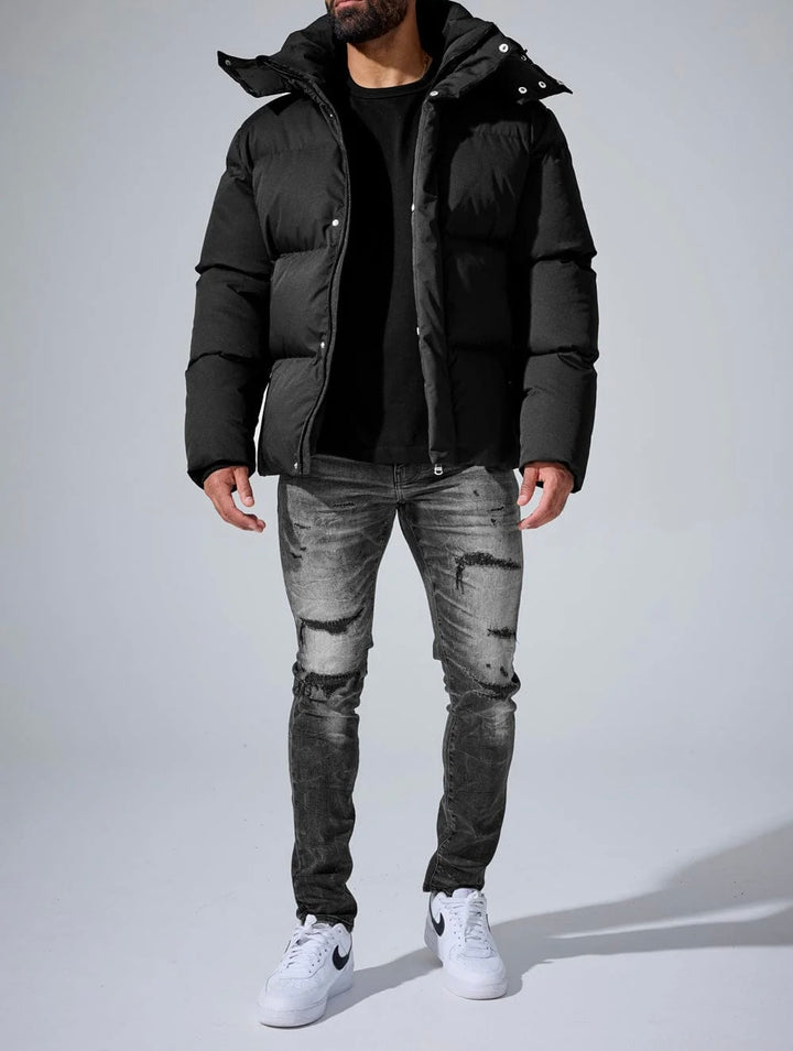 Jordan Craig Jackson Height Black Puffer Jacket w/Removable Hood