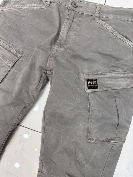 Apprv Denim Stacked Cargo Pants (Grey)