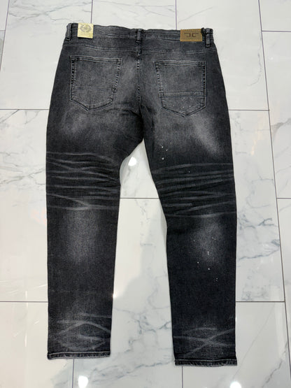 Jordan Craig Sean Fit Slim Fit Super Stretch Tapered Black Ice Jeans U