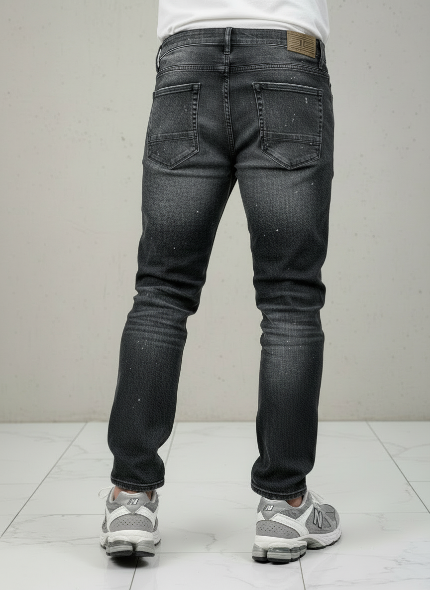 Jordan Craig Sean Fit Slim Fit Super Stretch Tapered Black Ice Jeans U