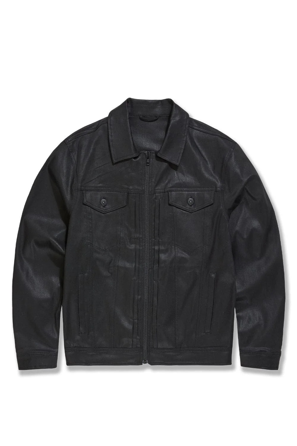 Jordan Craig Smooth Criminal Full Zip Trucker Jacket (Jet Black)
