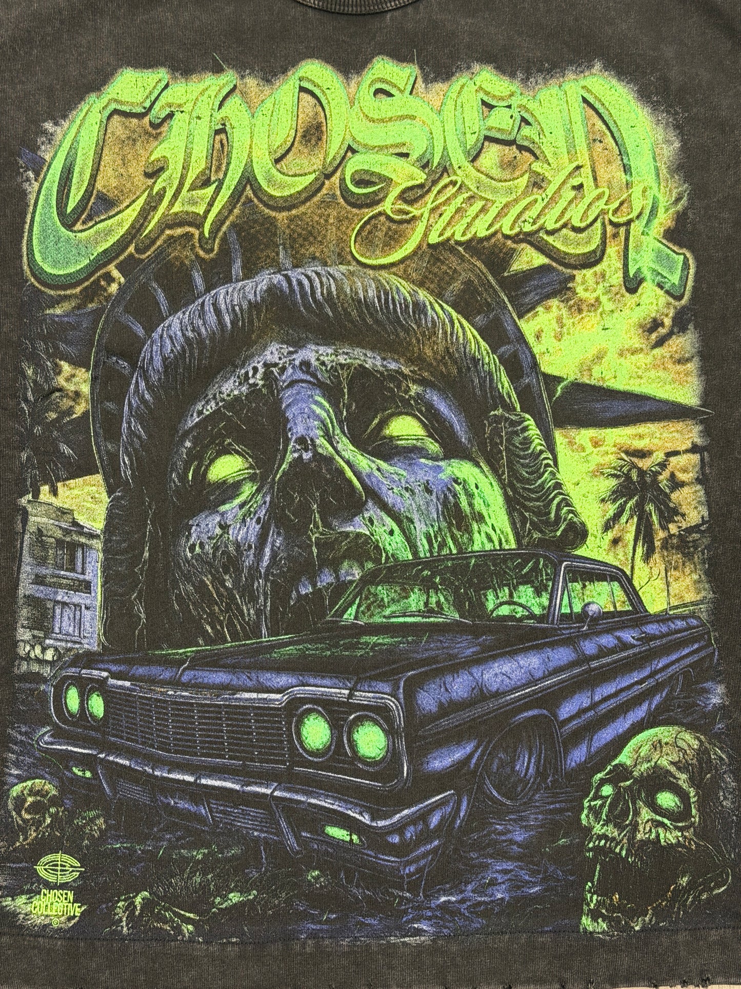 Chosen Midnight Rider Vintage Wash Graphic Boxy T-Shirt