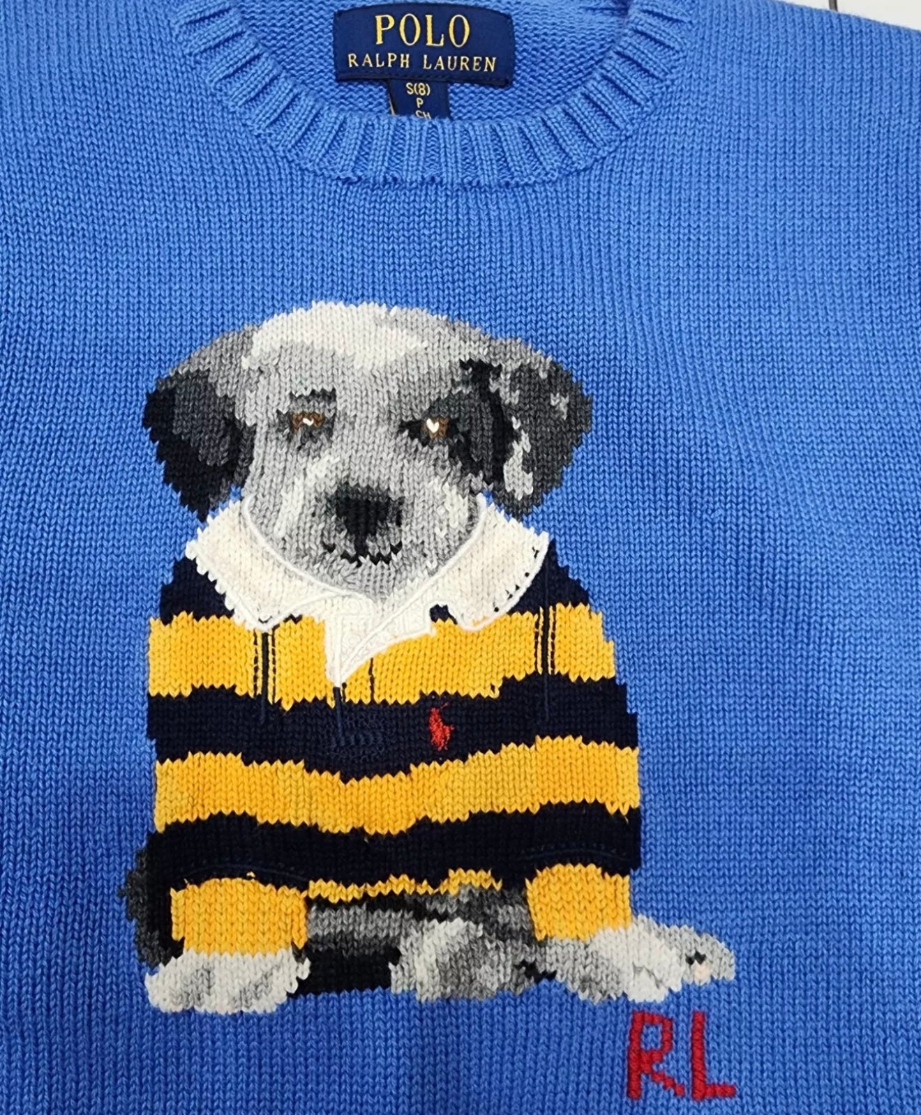 Kids Polo Ralph Lauren Dog Graphic Knitted Sweater U