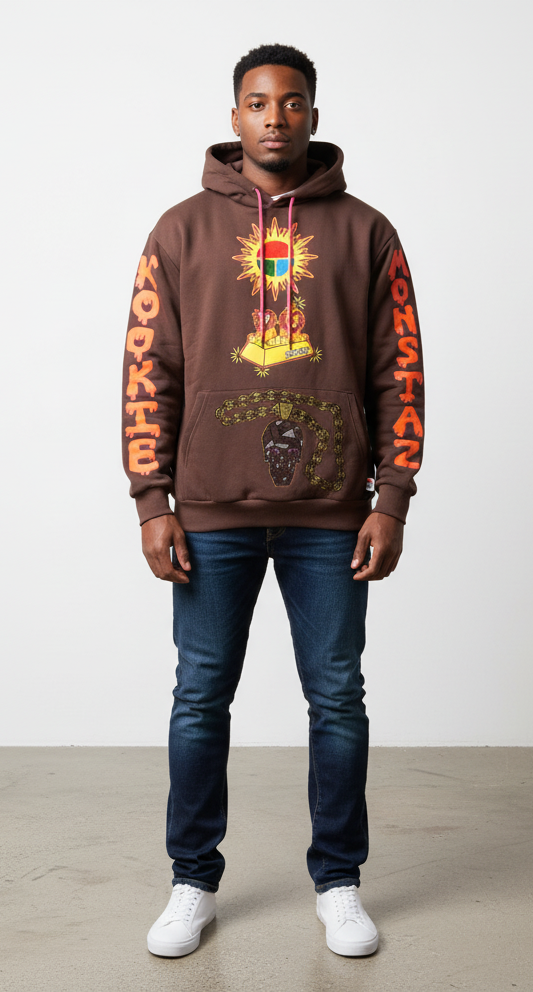 El Gara Gayn Kookie Monstaz Hoody (Brown)