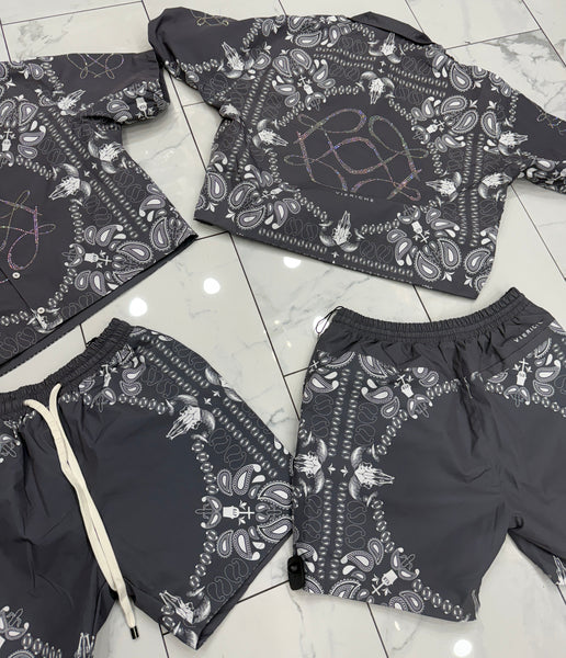 Vie Riche Reversible Paisley Set U