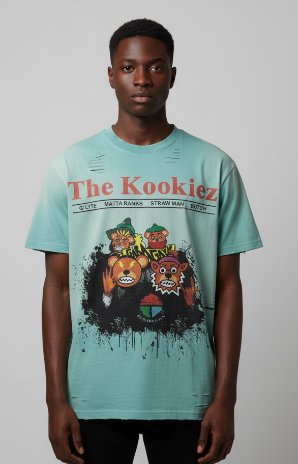 El Gara Gayn Kookiez Teal T-Shirt