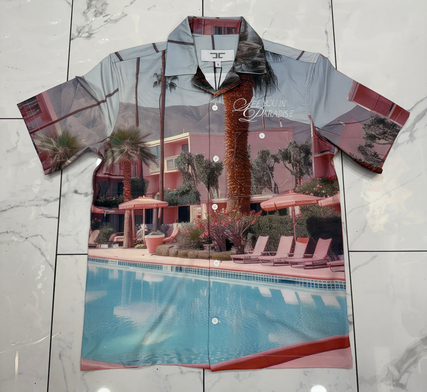 Jordan Craig Wanderlust S/S Party Shirt (Flamingo) U