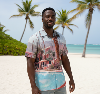 Jordan Craig Wanderlust S/S Party Shirt (Flamingo)