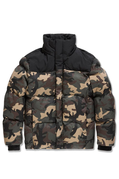 Jordan Craig Jackson Heights Woodland Camo Puffer Jacket w/Removable Hood