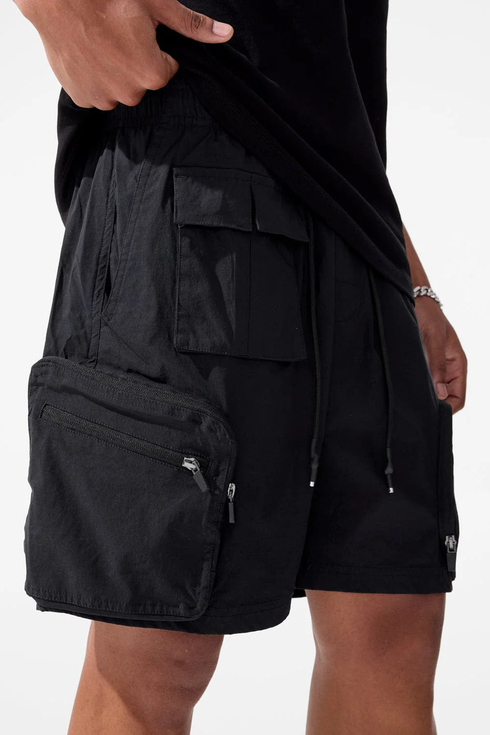 Jordan Craig Retro Altitude Cargo Nylon Shorts (Black)