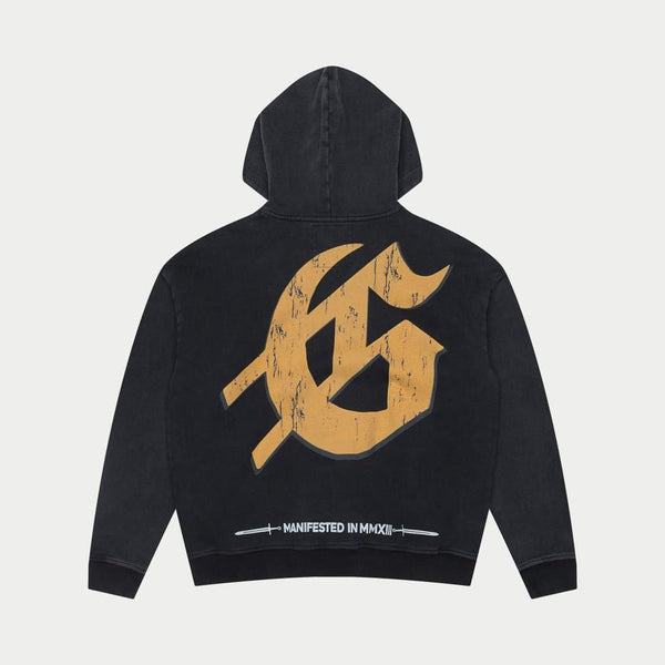 Godspeed Chrome Liberty Zip Up Hoodie (Black Wash)