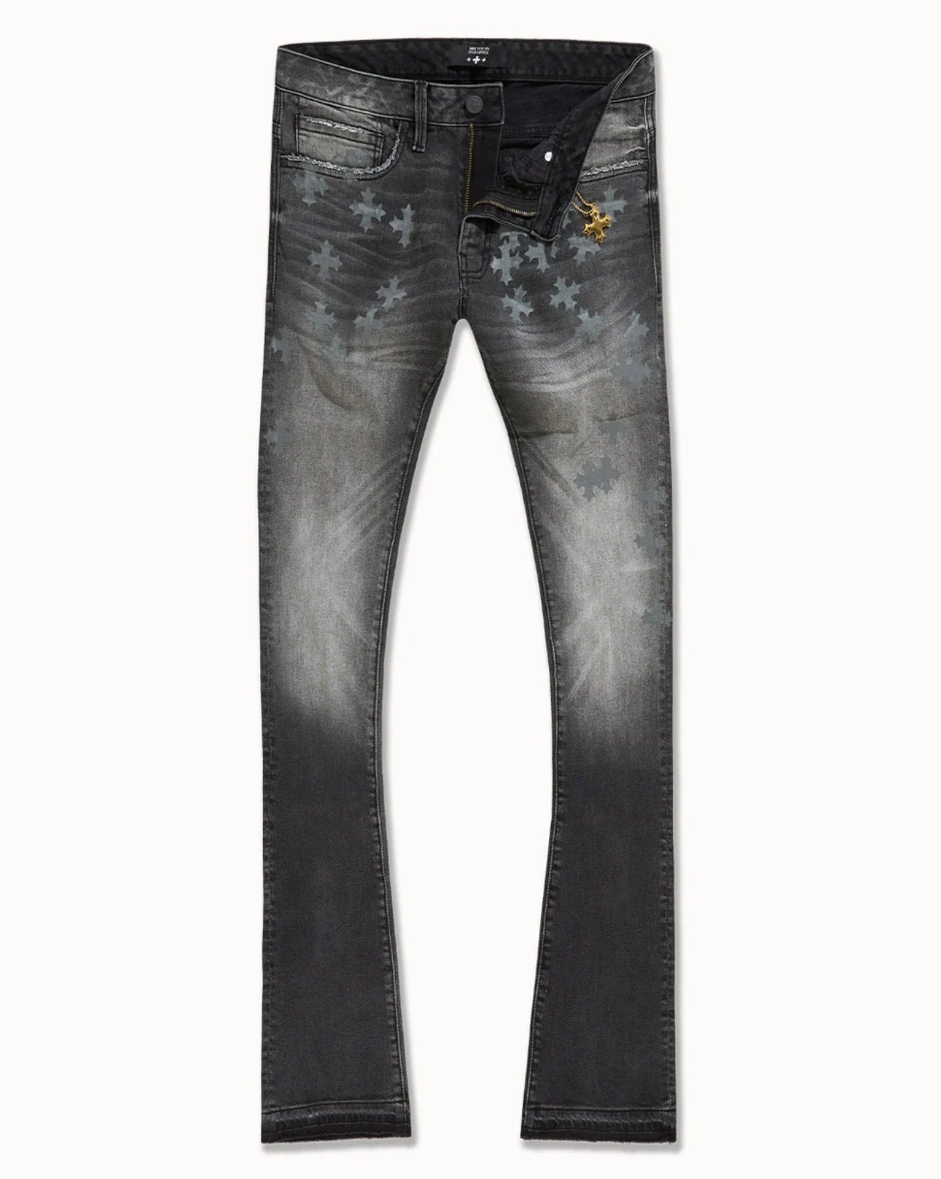 Jordan Craig x See You in Paradise Skinny Stacked Jeans (Black Shadow)