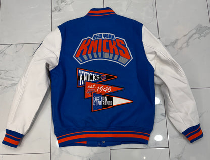 Pro Standard New York Knicks  Team Pennants Varsity Jacket (READ DESCRIPTION)