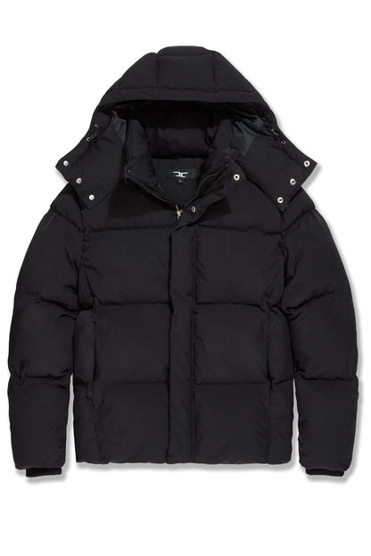 Jordan Craig Jackson Height Black Puffer Jacket with Removable Hood
