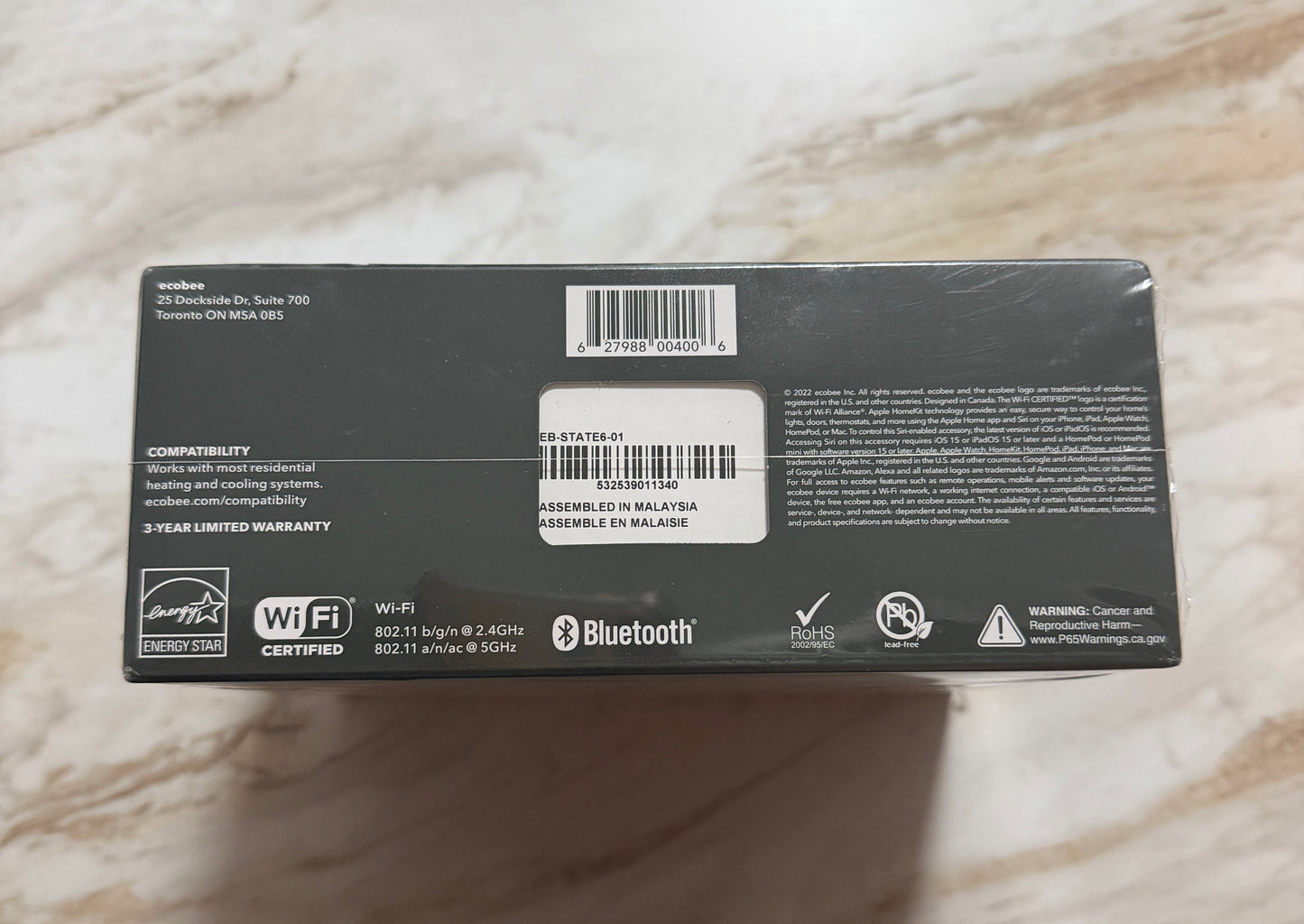 Ecobee Smart Thermostat Premium + SmartSensor White