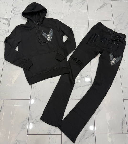 Roku Respect Or Die Stacked Fit Sweatsuit