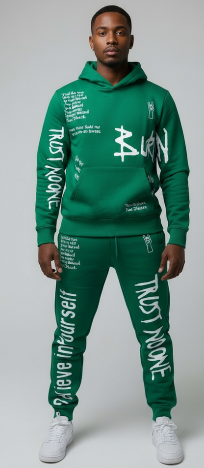 Apprv Trust No One Green Sweatsuit U