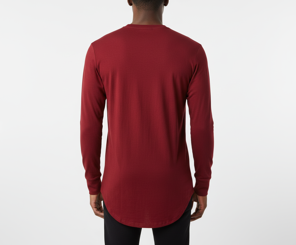Rise As 1NE Burgundy Long Sleeve Tee U