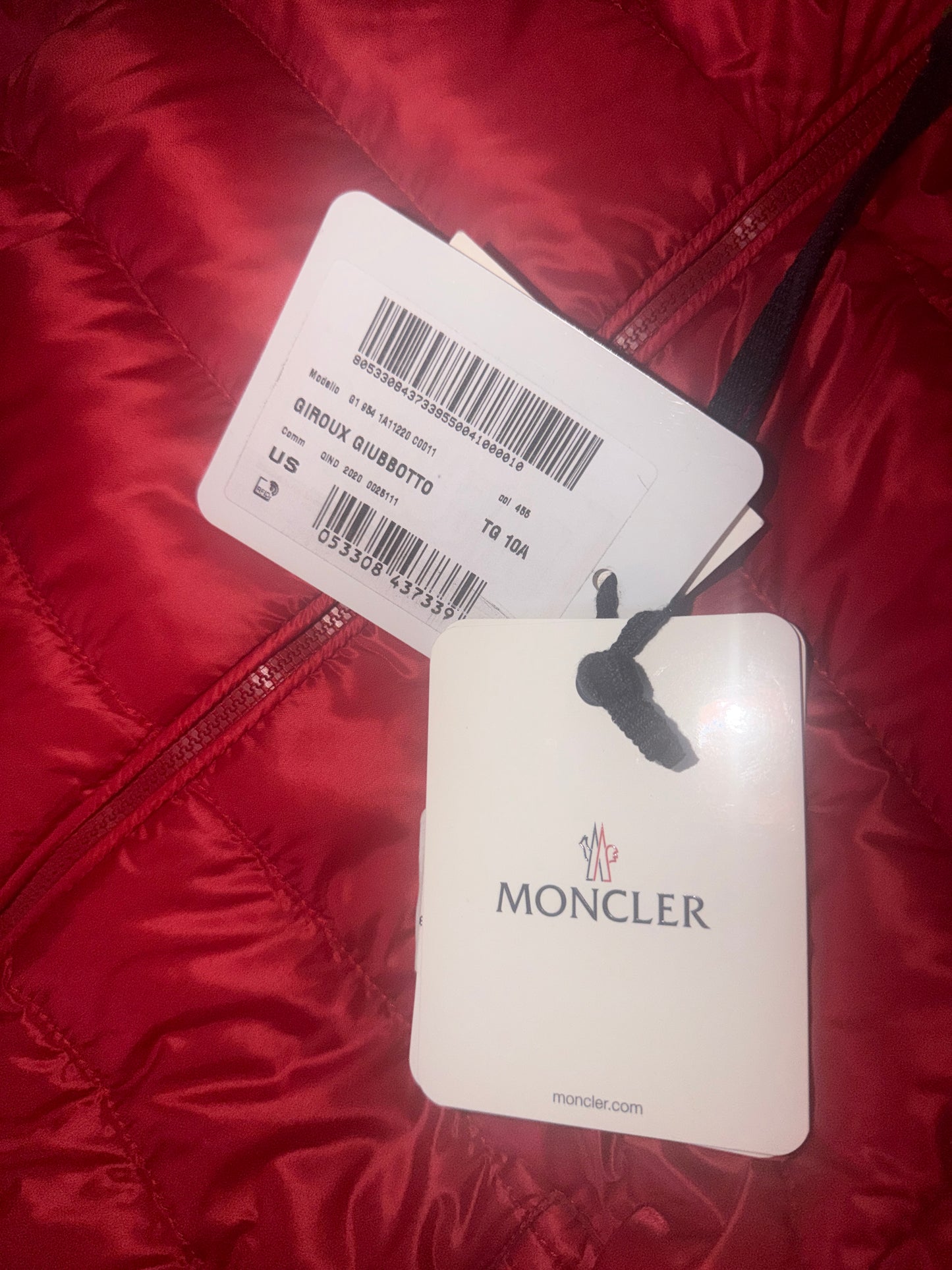 Kids Moncler Giroux Giubbotto Down Puffer Lightweight Puffer Jacket (RETAIL $710)
