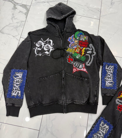 Hudson Patch Zip Stacked Fit Sweatsuit U