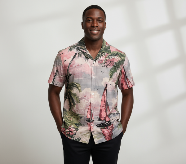 Jordan Craig Wanderlust S/S Party Shirt (Palm Spring ) U