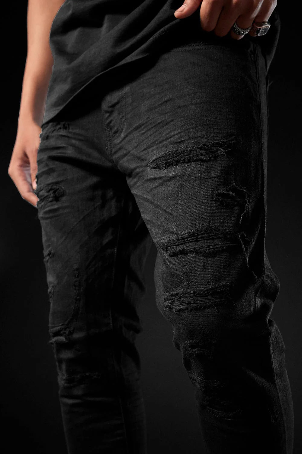 Jordan Craig Tribeca Ross Fit Skinny Fit Jeans (Black)
