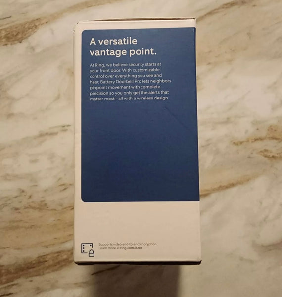 Ring - Battery Doorbell Pro Smart Wi-Fi Video Doorbell - Battery-powered ( NO RETURNS—FINAL SALE)