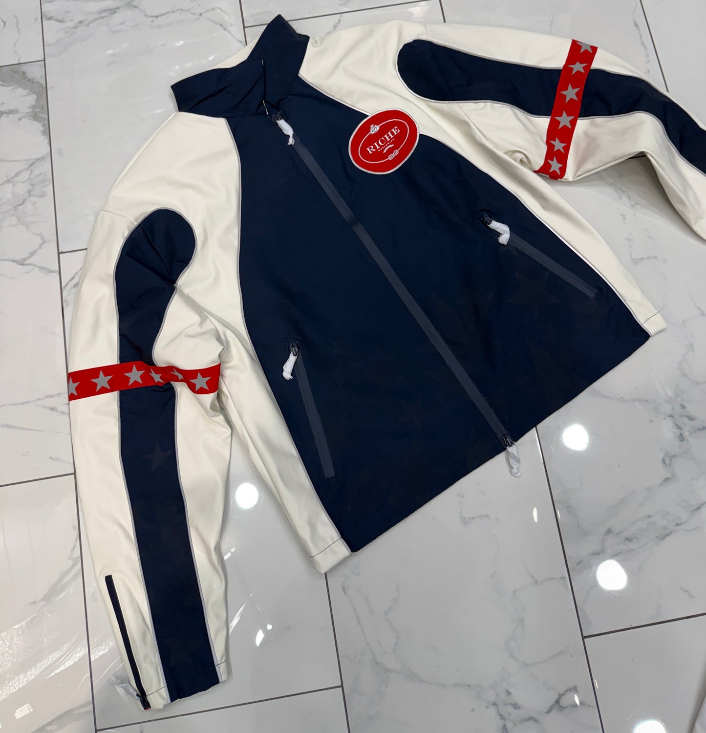 Vie Riche Star Studded Nylon Jacket Stacked Set U