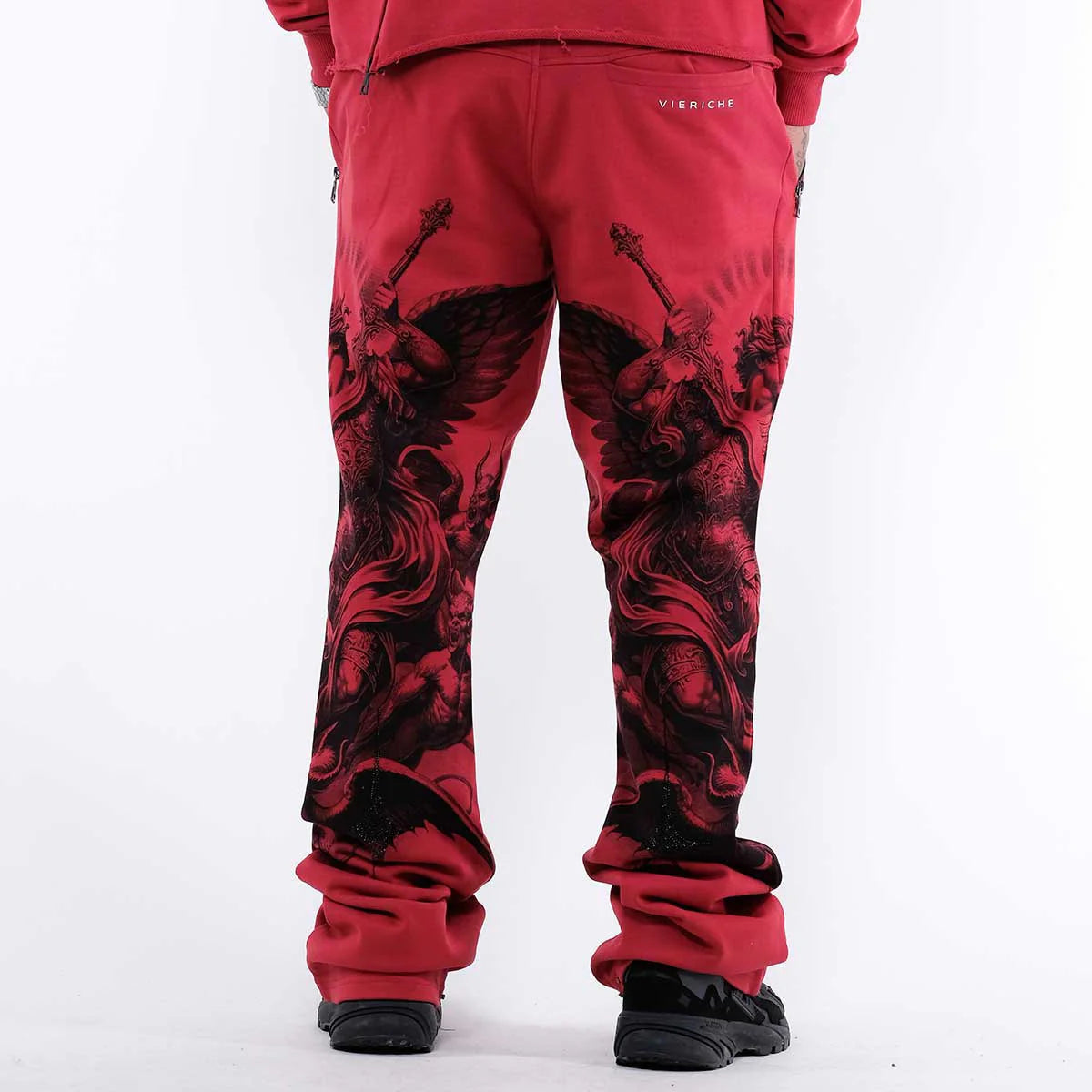 Vie Riche Arc Angel Crewneck Sweatsuit (Burgundy) U