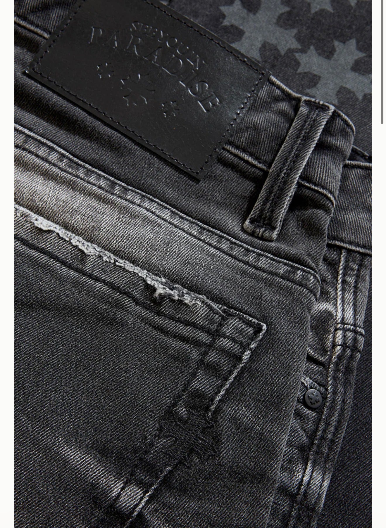 Jordan Craig x See You in Paradise Skinny Stacked Jeans (Black Shadow)