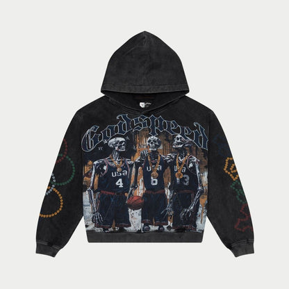 Godspeed Dream Team 24' Hoodie (Black Wash)