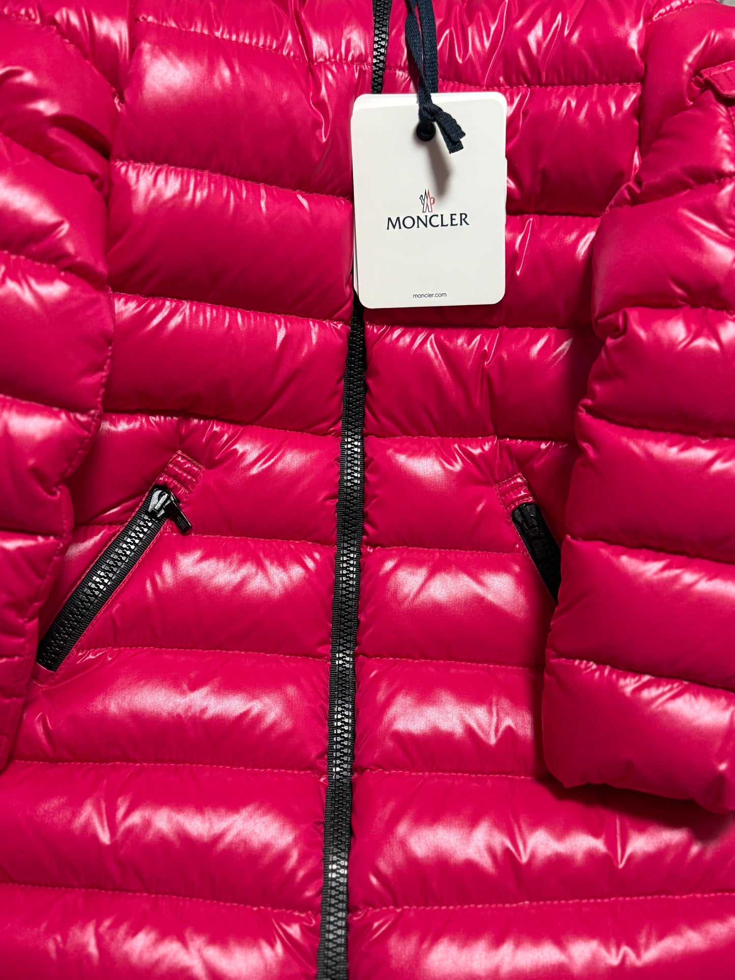 Kids Moncler Moka Giubbotto Long Pink Down Puffer Parka Enfant Girls  (RETAIL $765)