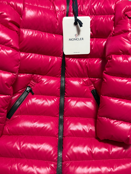 Kids Moncler Moka Giubbotto Long Pink Down Puffer Parka Enfant Girls  (RETAIL $765)
