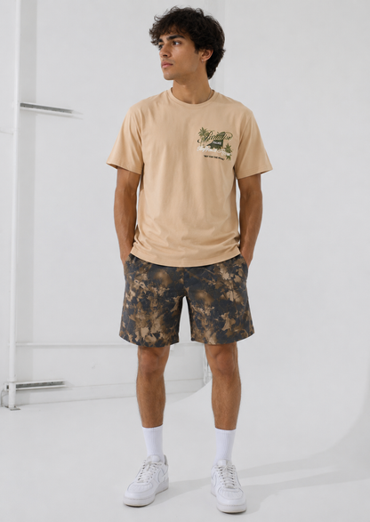 Jordan Craig x See You In Paradise Graphic Paradise Palms Nylon Shorts (Hunter Camo)