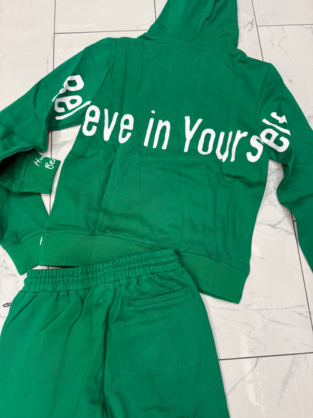 Apprv Trust No One Green Sweatsuit