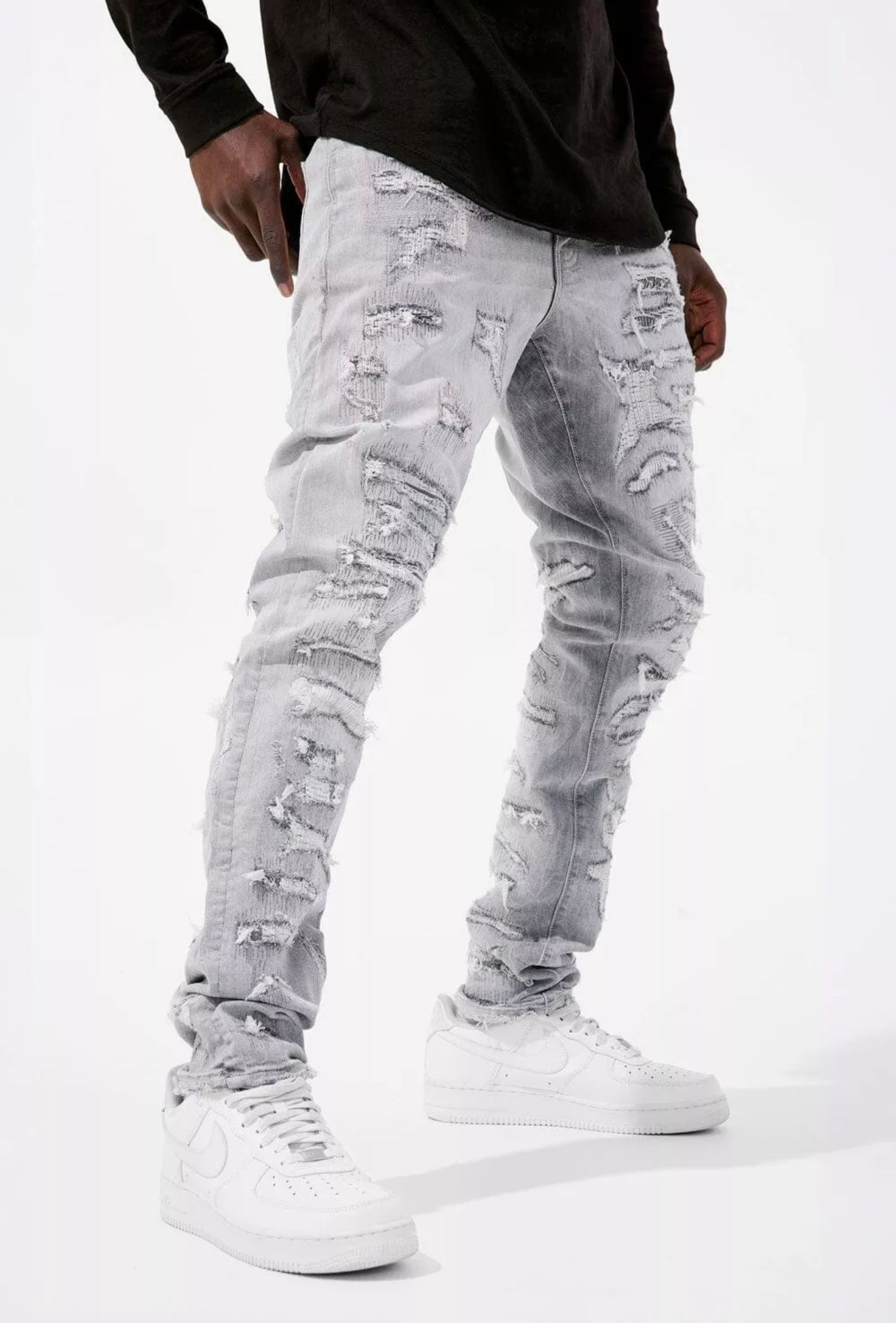 Jordan Craig Sean Fit Frankenstein Denim Jeans Cement Wash U