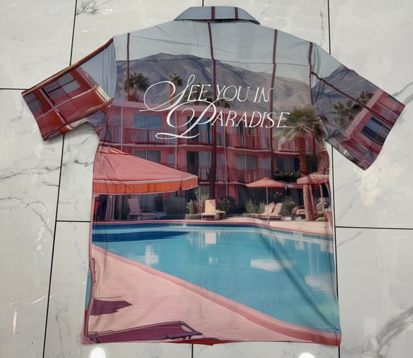 Jordan Craig Wanderlust S/S Party Shirt (Flamingo) U