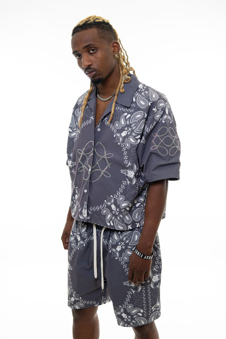 Vie Riche Reversible Paisley Set U