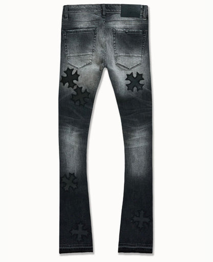 Jordan Craig x See You in Paradise Super Skinny Stacked Eden Jeans (Black Shadow)