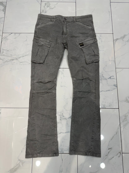 Apprv Denim Stacked Cargo Pants (Grey)