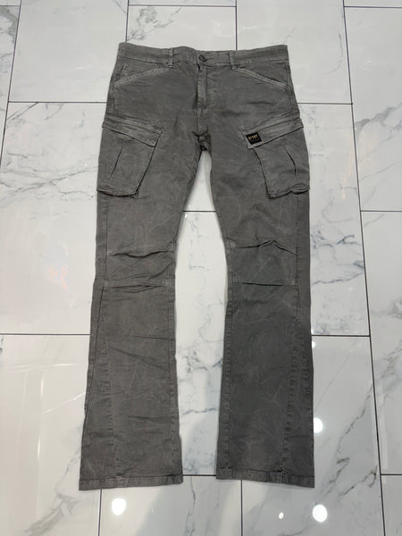 Apprv Denim Stacked Cargo Pants (Grey)