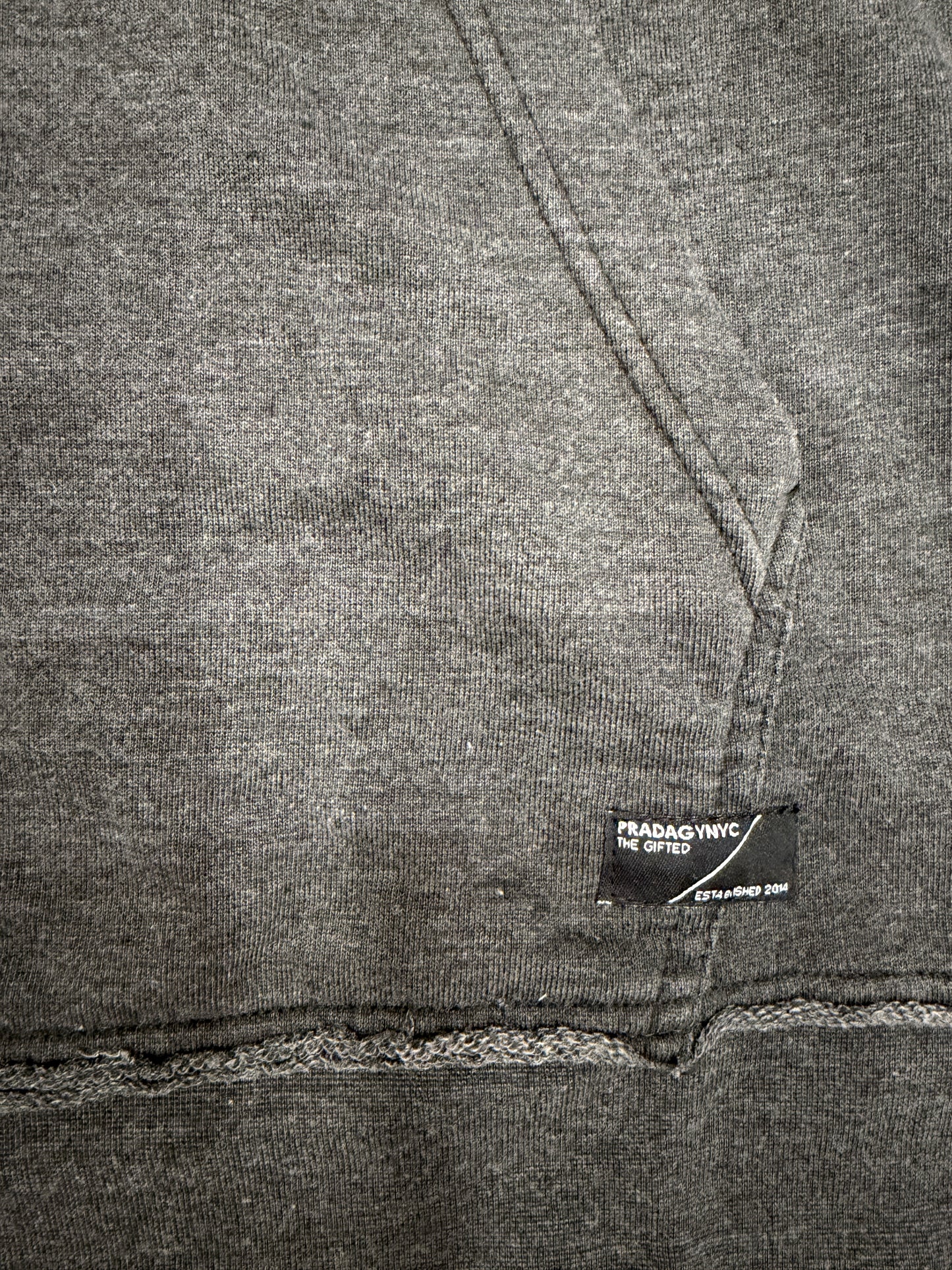 Pradagynyc Grey Full Zip Hood Hoody