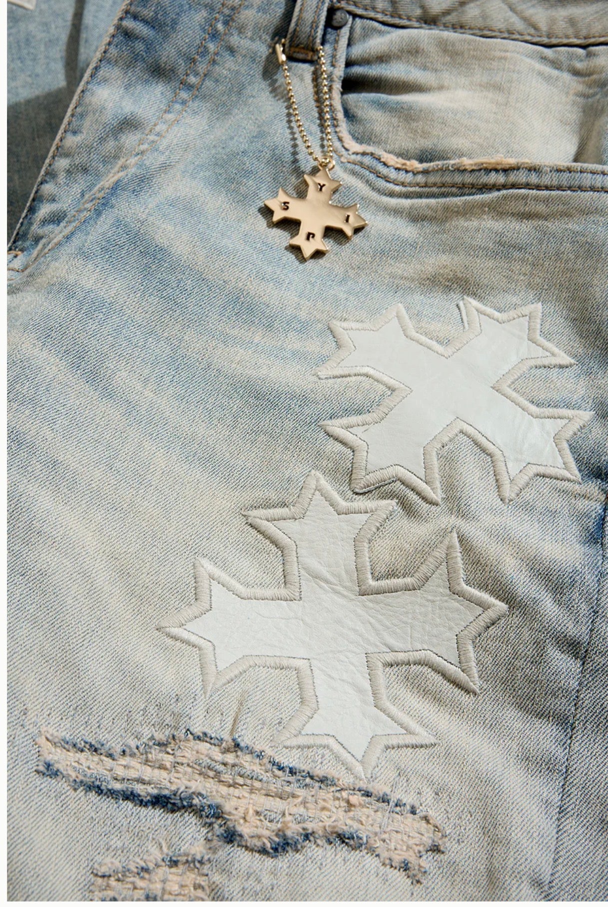 Jordan Craig x See You in Paradise Super Skinny Stacked Eden Jeans (Iced Lager)