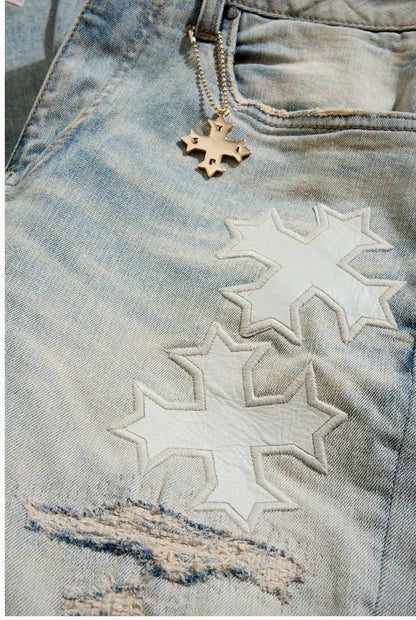 Jordan Craig x See You in Paradise Super Skinny Stacked Eden Jeans (Iced Lager)