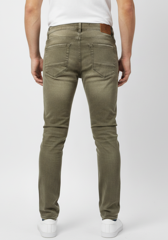 Jordan Craig Sean Fit Slim Fit Tapered Olive Jeans