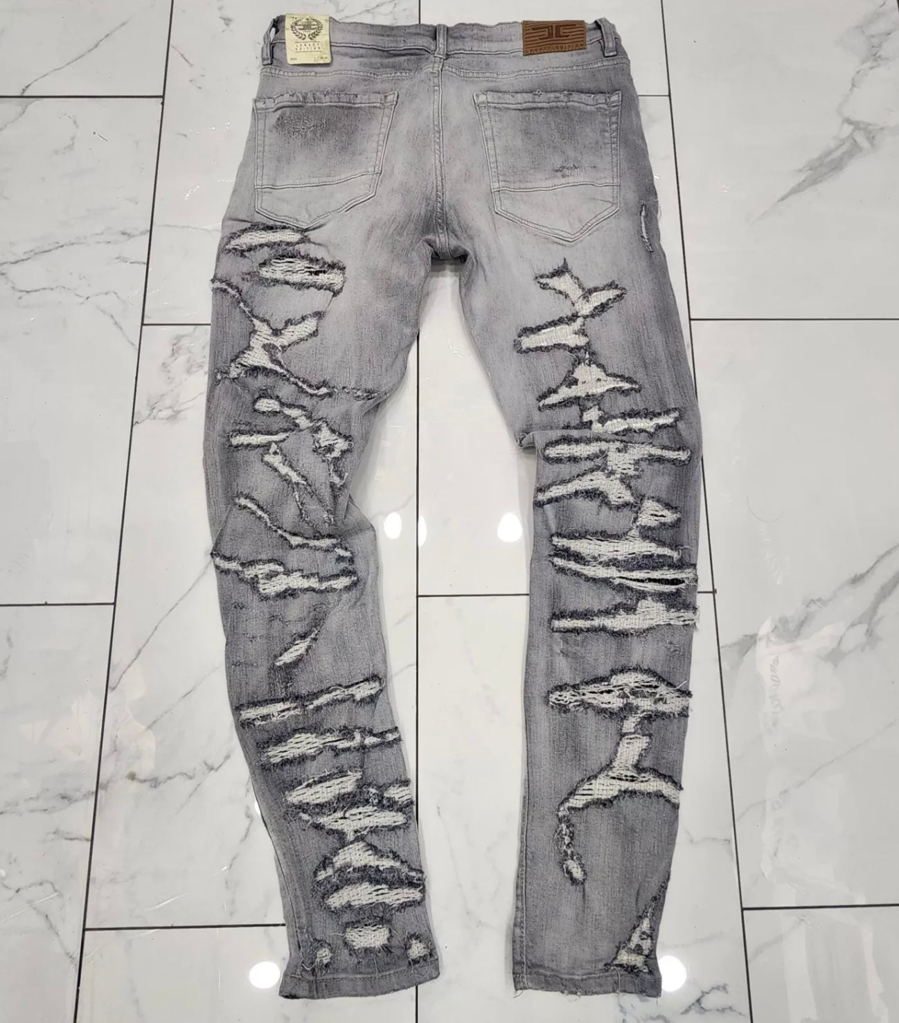 Jordan Craig Sean Fit Frankenstein Denim Jeans Cement Wash U