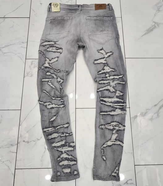 Jordan Craig Sean Fit Frankenstein Denim Jeans Cement Wash