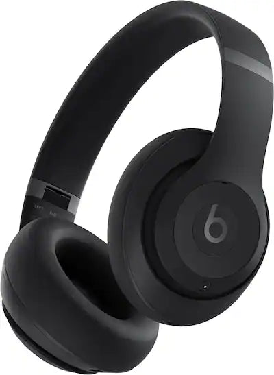 Black Beats Studio Pro over-ear headphones shown against a white background